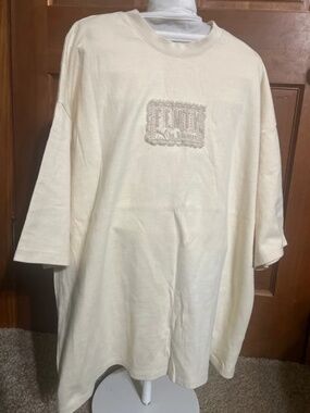 Puma Fenty by Rhianna Limited Edition Luxury Cream Oversized Crewneck Shirt Sz M